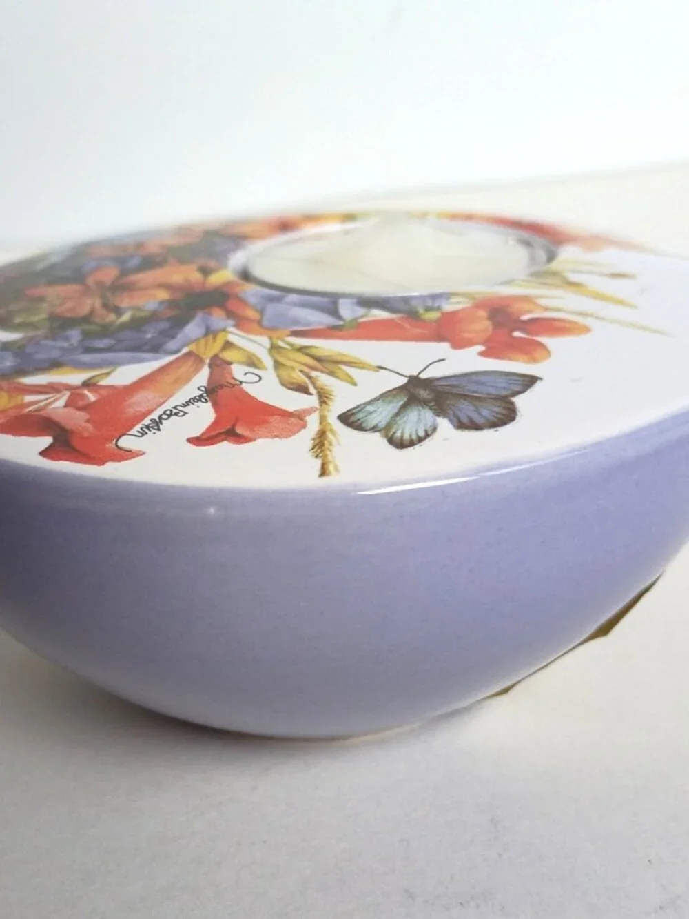 Marjolein Bastin Demdaco Butterfly Flower Every Garden Tealight Candle Holder